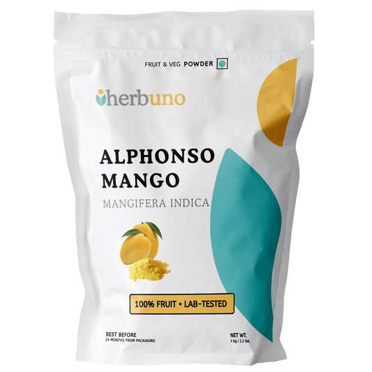 Alphonso Mango Powder - Dried & Milled - Herbuno