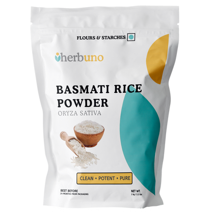 Organic Basmati Rice (Oryza sativa) Powder - Herbuno.Com