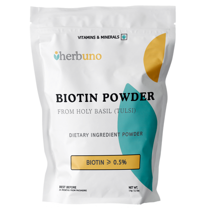 Biotin (0.5%) — from Holy Basil Leaf - Herbuno