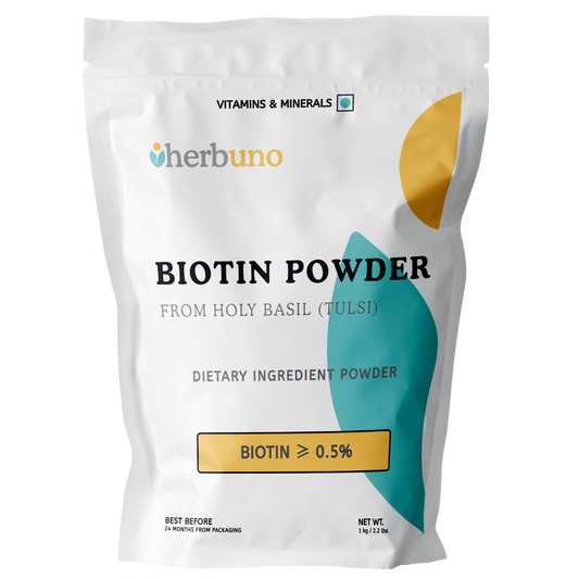 Biotin (0.5%) — from Holy Basil Leaf - Herbuno