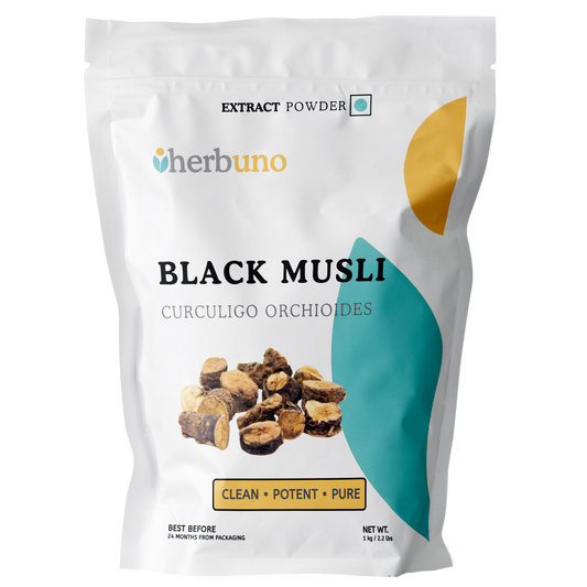 Black Musli (Curculigo Orchioides) Extract Powder - Herbuno