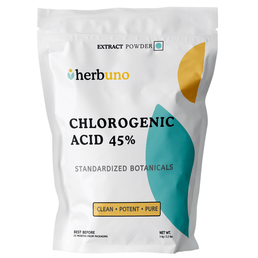 Chlorogenic Acid 45% Powder (Green Coffee Extract) | Standardized Coffea robusta - Bulk Supplier India