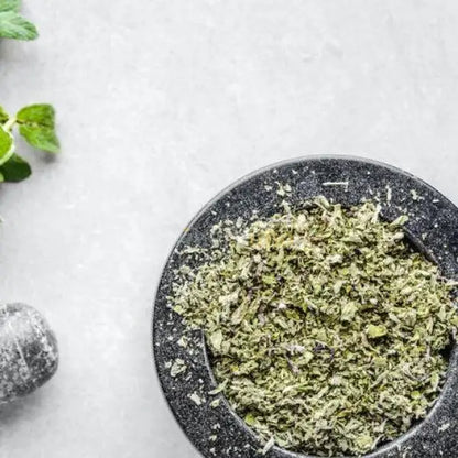 Dehydrated Mint Leaves - Mentha spicata - dried vegetable