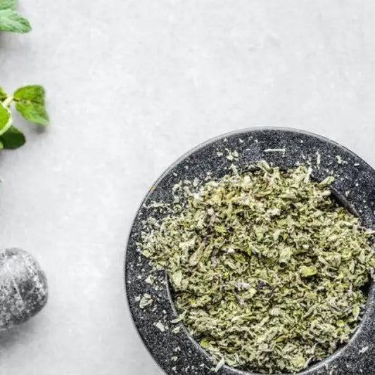 Dehydrated Mint Leaves - Mentha spicata - dried vegetable