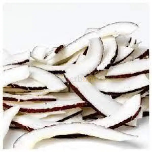 Dried Coconut Slices - Cocos nucifera - dried fruit