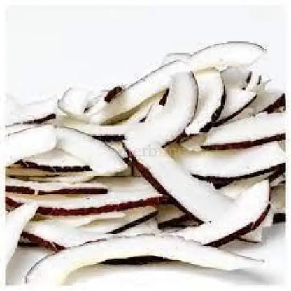 Dried Coconut Slices - Cocos nucifera - dried fruit