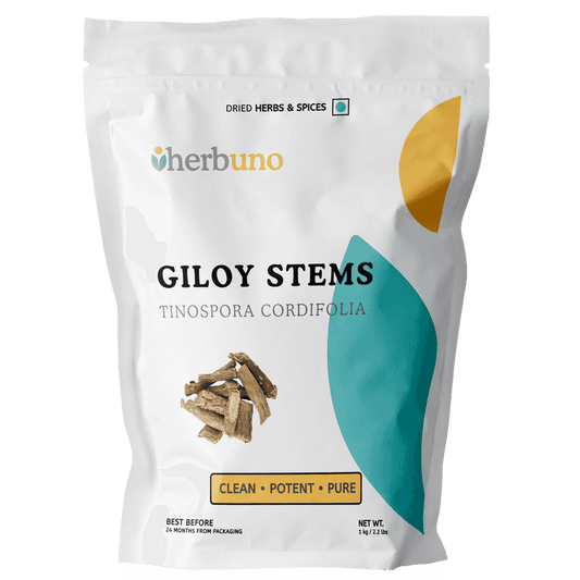 Dehydrated Giloy Stems for Immune Support - Herbuno