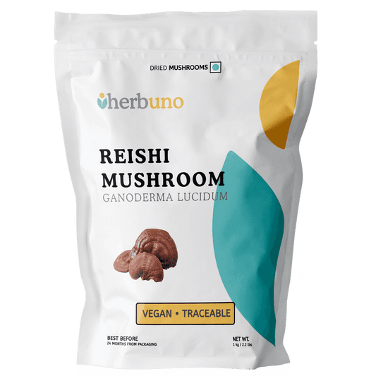Dehydrated Reishi Mushroom Slices - Ganoderma - Herbuno