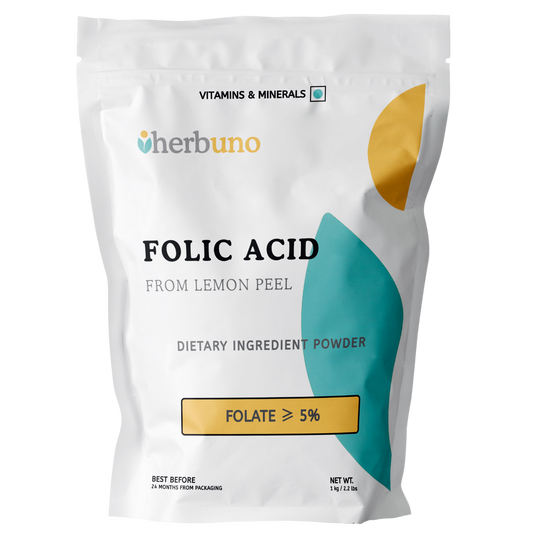 Folate/Folic Acid (5%) — from Lemon Peel - Herbuno