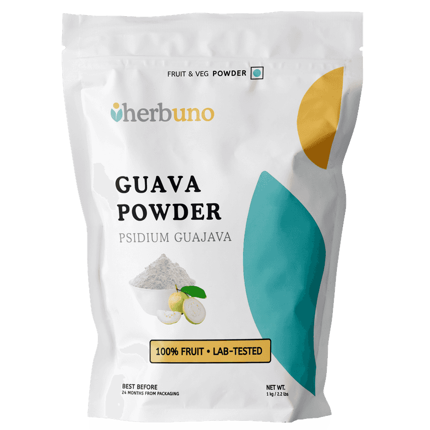Guava Powder - Tangy White Flavor - Herbuno