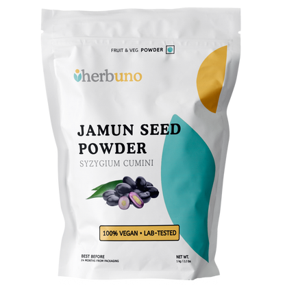 Organic Jamun Seed Powder - Herbuno.Com