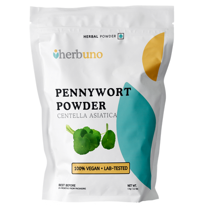 Organic Pennywort / Gotu Kola (Centella asiatica) Herb Powder - Herbuno.Com