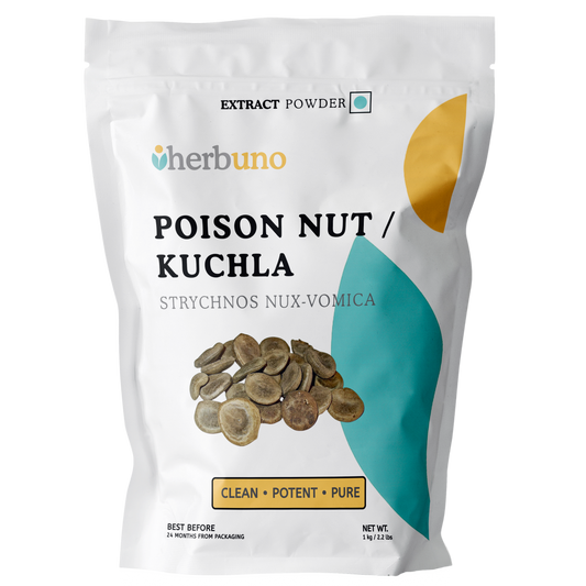 Shudh Kuchla Extract Powder - Detoxified Alkaloids - Herbuno