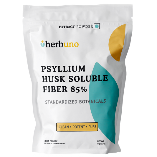 Flohsamenschalen lösliche Ballaststoffe 85 % Pulver (Psyllium Husk) | Standardisiertes Plantago ovata