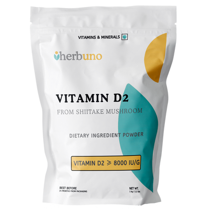 Vitamin D2 (>8000 IU/g) — from Shiitake - Herbuno
