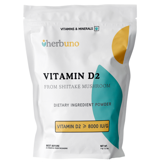 Vitamin D2 (>8000 IU/g) — from Shiitake - Herbuno