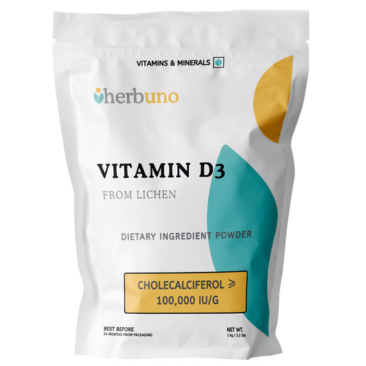 Vitamin D3 (100,000 IU/g) — from Lichen Extract - Herbuno