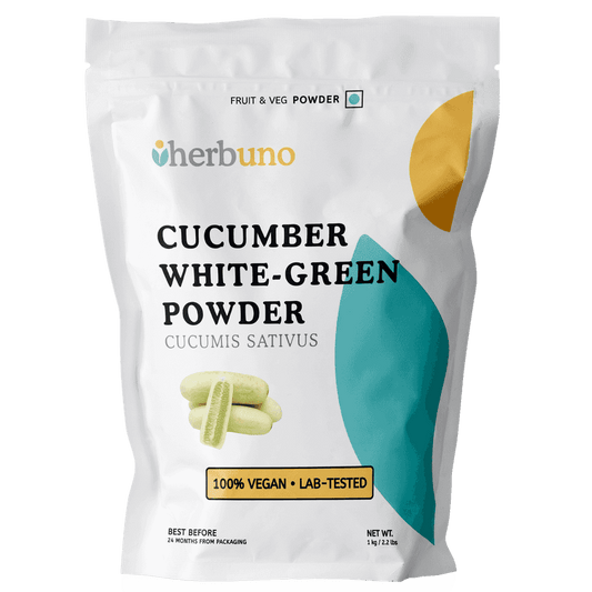 Cucumber White-Green Powder for Beverages & Skincare - Herbuno