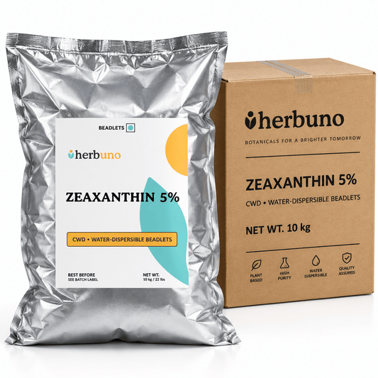 Zeaxanthin 5% CWS Water-Dispersible Beadlets - Tagetes erecta - Bulk Supplier India